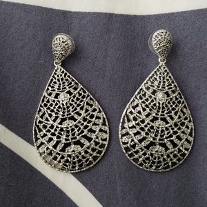 Silver earrings